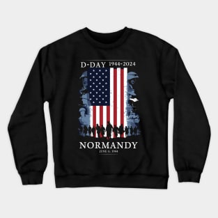 1944 D-Day 2024 80th Anniversary Normandy Crewneck Sweatshirt